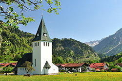 Die katholische Kirche in Bad Oberdorf Die katholische Kirche in Bad Oberdorf